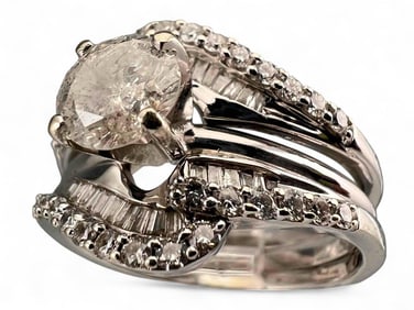 14K Approx. 0.93Ct Diamond Ring Set