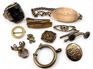 10K Gold Jewelry Lot