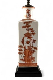Japanese Porcelain Vase Mounted As Table Lamp