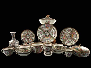 Chinese Famille Rose Painted Porcelain