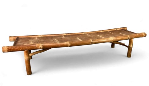 Chinese Bamboo Bench