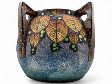 Antique Czech Art Pottery Jardiniere
