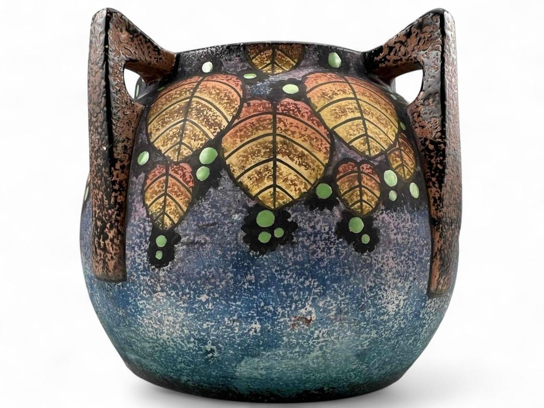 Antique Czech Art Pottery Jardiniere (1 of 10)