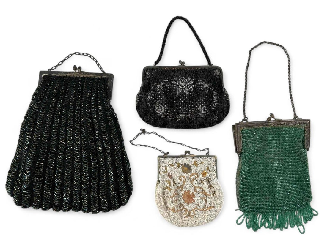 Four Antique Beaded Handbags (1 of 19)