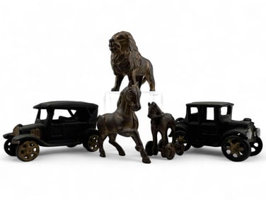 Cast Iron Banks & Toy Cars