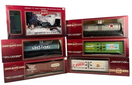 Bachmann Big Hauler G Scale Advertising Train Cars & Mine Structure Kit