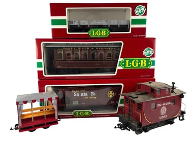 Grouping Of L.G.B. Lehmann Gross Bahn G Scale Train Cars