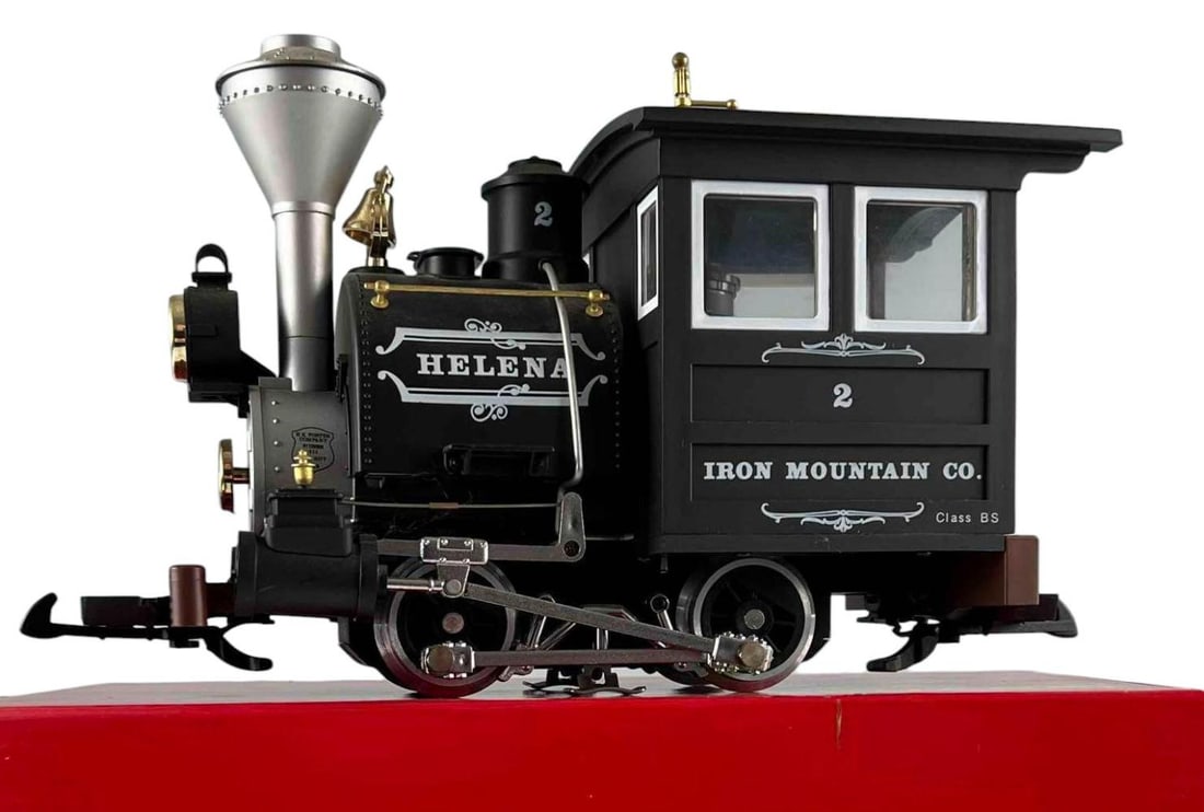 Lehmann Helena Iron Mountain Co. Locomotive 2177D: LGB Lehmann Gross Bahn Helena Iron Mountain Co. Locomotive 2177D With Original Box. In box approximately 11.625L x 5.75W x 7.5H in.