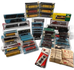 Lot Of N Scale Model Trains, Including Con-Cor, Arnold, Atlas