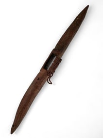 Nigerian Carved Wood & Rope Shield