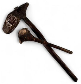 Two Tribal War Clubs, Possibly Papua New Guinea