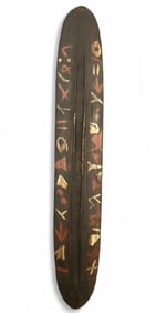 Mongo Painted Wood Shield, Northeastern Democratic Republic Of The Congo