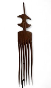 19th Century Vanuatu Melanesian Wood Comb