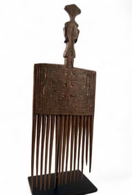 Papua New Guinea, Carved Wood Hair Comb