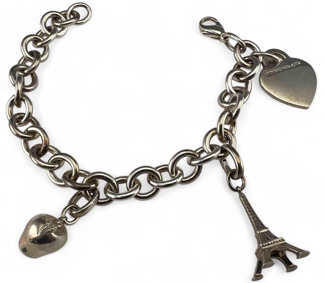 Tiffany & Co. Sterling Silver Charm Bracelet (1 of 9)