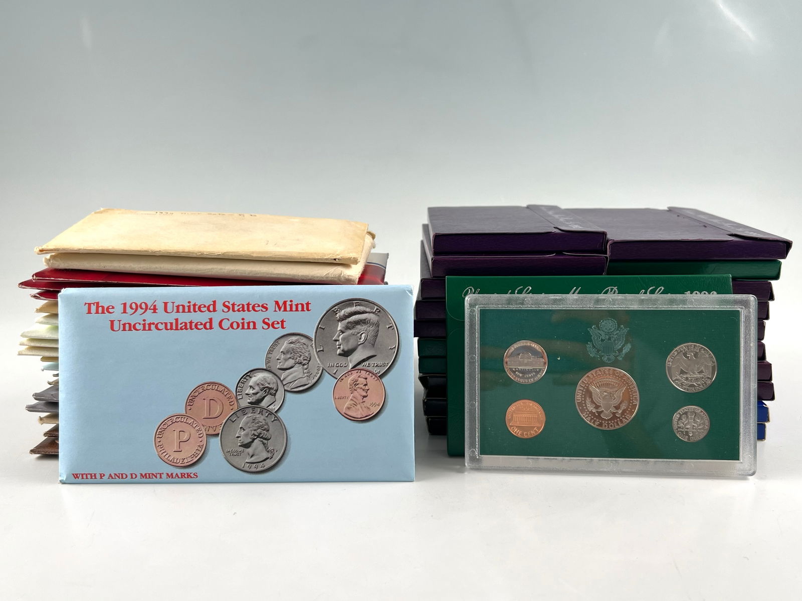 Lot Of United States Mint Proof Sets, 1979-1994