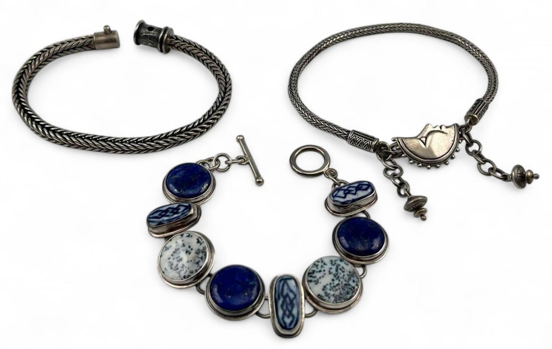 Tabra Sterling Silver Bracelets & Anklet (1 of 15)