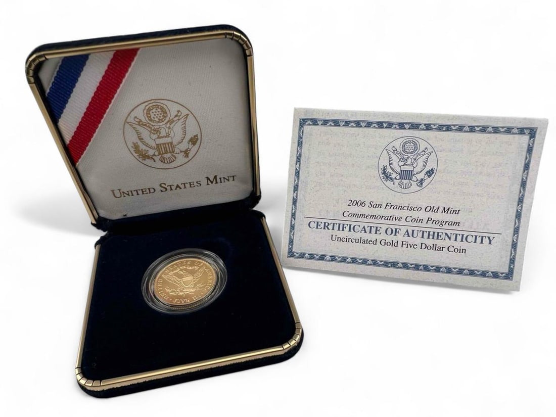 United States 2006 San Francisco Old Mint Five Dollar Gold Coin (1 of 5)