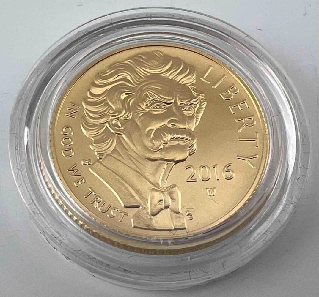 Mark Twain 2016 First Strike Five Dollar Gold Coin (1 of 5)
