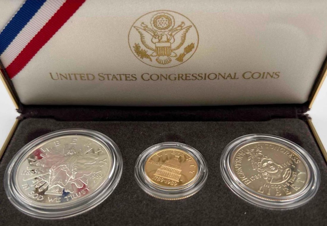 United States 1989 Congressional Gold & Silver Coin Proof Set (1 of 5)
