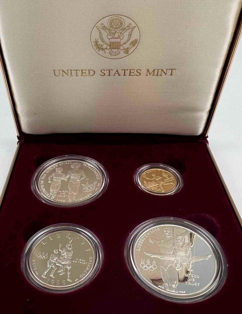 United States 1995 Olympic Gold & Silver Coins (1 of 5)