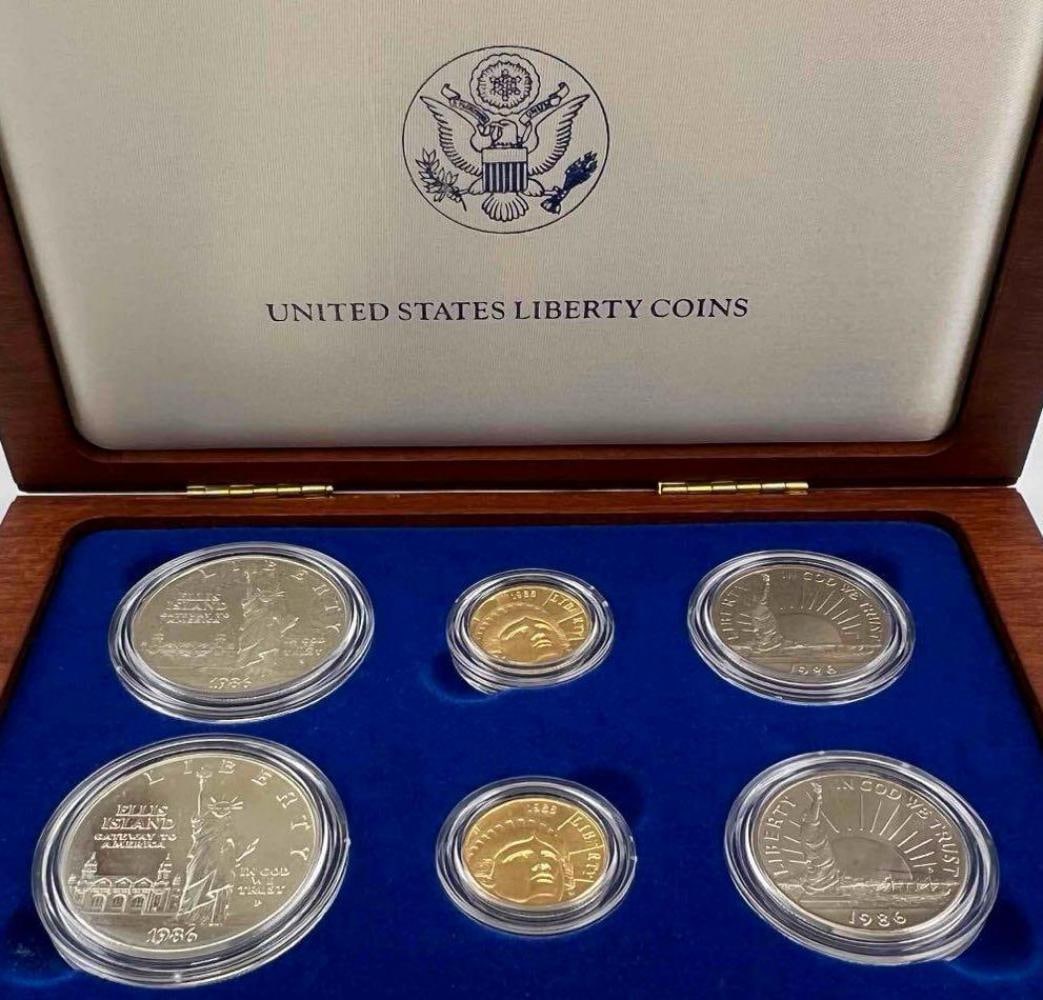 United States Gold & Silver Liberty Coins (1 of 6)