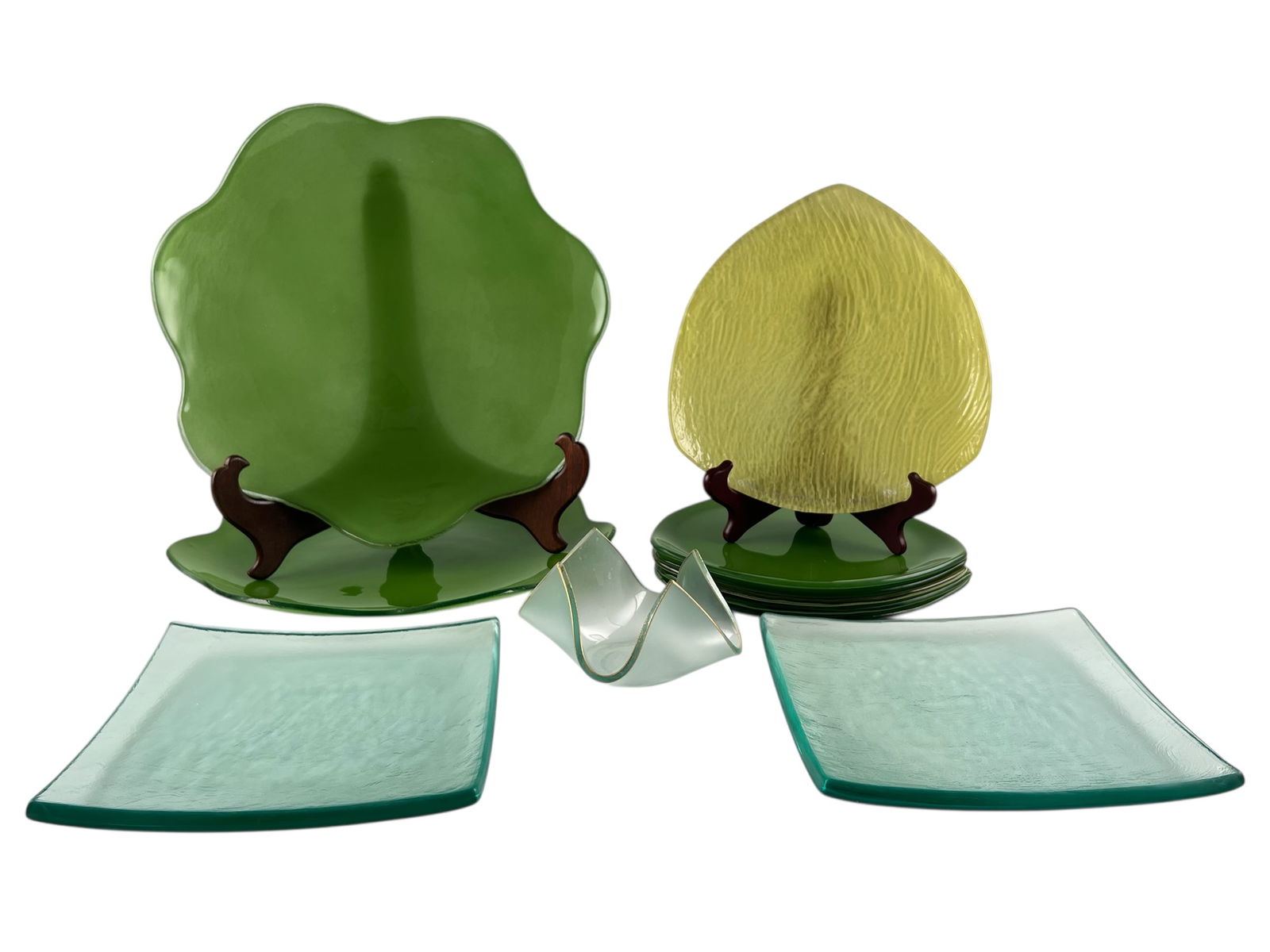 Annieglass California Studio Art Glass Plates (1 of 20)