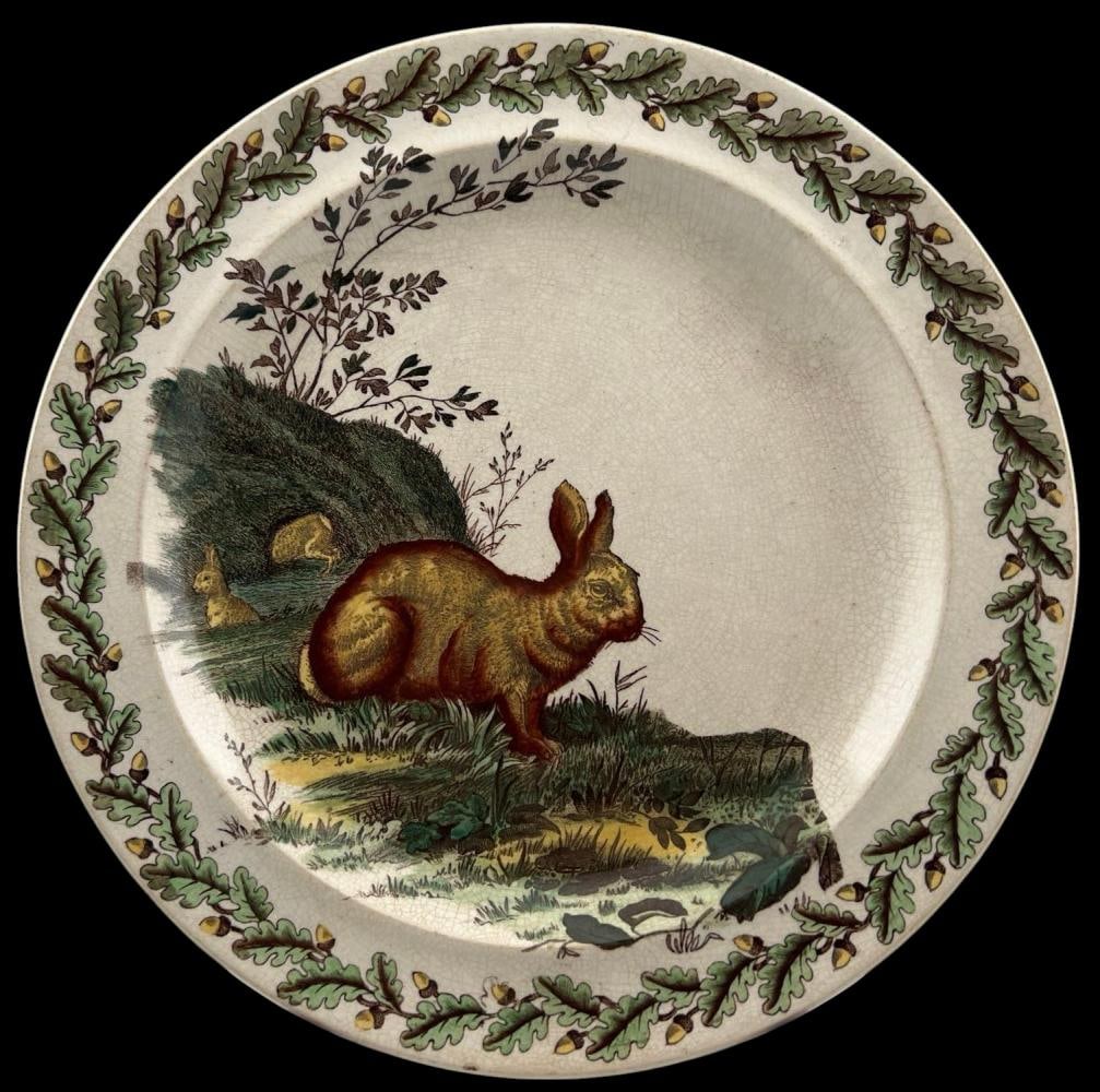 Antique Wedgwood Etruria Rabbit Plate (1 of 8)