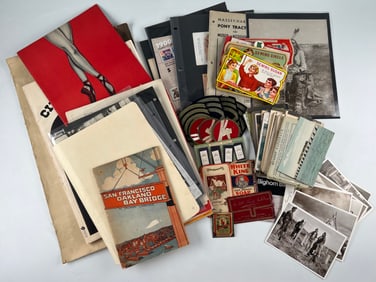 Lot Of Photographs, Post Cards & Ephemera