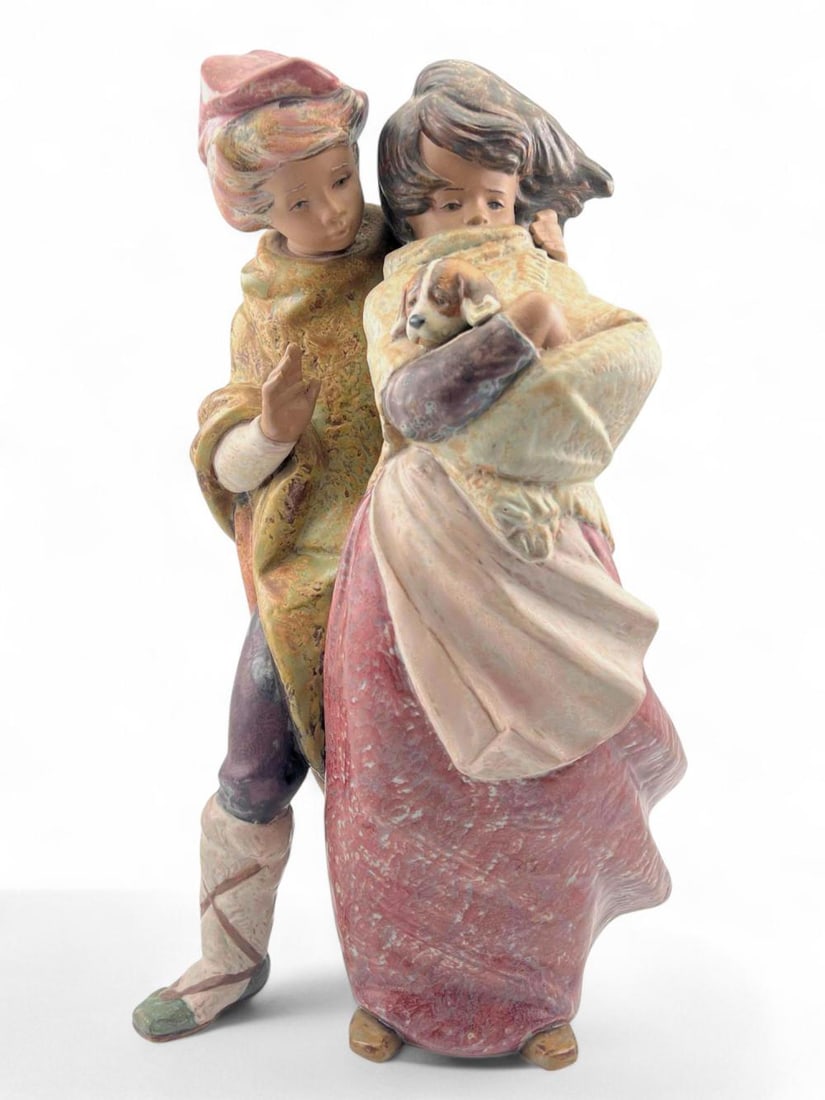Lladro "Facing The Wind" Large Size Porcelain Figure, No. 1011279 (1 of 8)