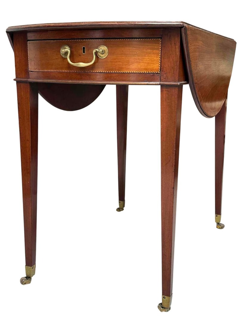 Heal & Son English Inlaid Mahogany Pembroke Table (1 of 20)