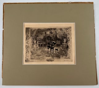 Felix Buhot (French, 1847-1898), Les Voisins De Campagne (Country Neighbors), Etching
