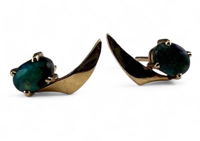 14K Opal Earrings