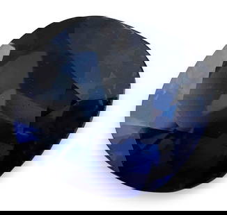 Approx. Three Carats Heat Treated Blue Sapphire: Natural Heat Treated Blue Sapphire, Approximate 3 Carats. Approximately 10.0L x 8.9W x 6.5D mm.