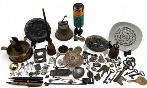Lot Of Antiques, Collectibles & Costume Jewelry