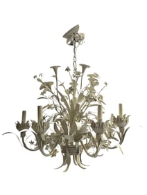 Mid Century Lucite Ribbon Chandelier