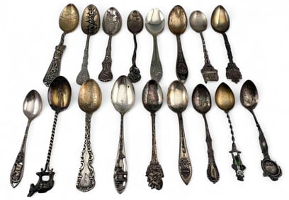 Sterling Silver Souvenir Spoons