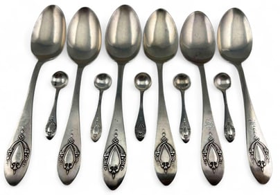 Sterling Silver Teaspoon & Salt Spoons