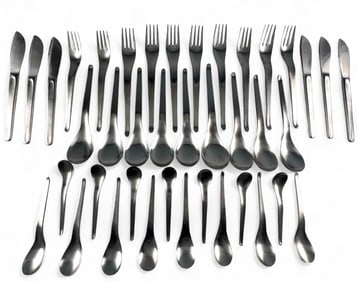 C. Hugo Pott, 40 Piece Mid Century Modern Partial Flatware Service