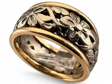 14K Yellow & White Gold Ring