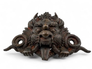 Bronze Nepalese Garuda Mask