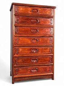 Chinese Rosewood Seven Drawer Chest