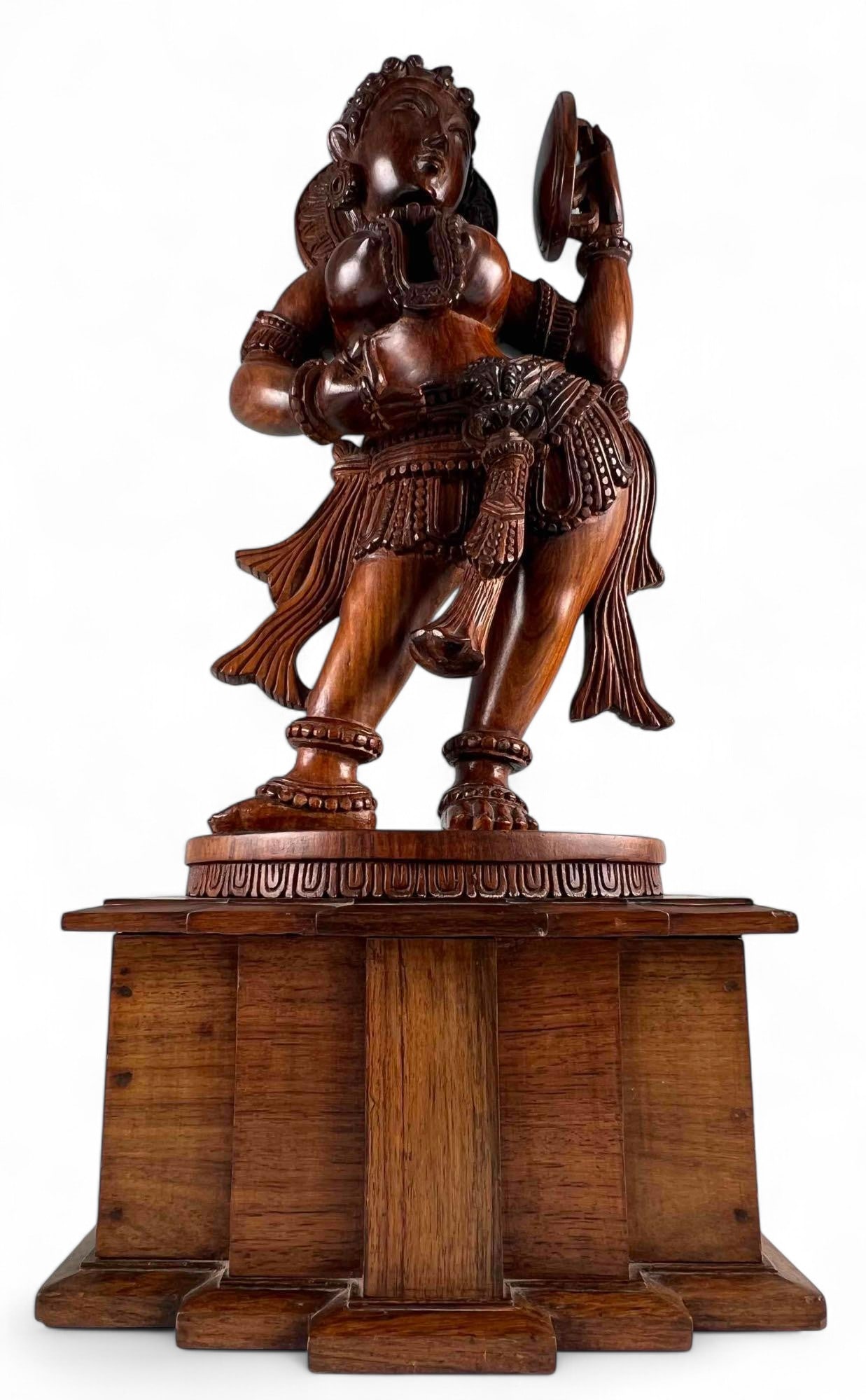 Indian Carved Wood Sculpture Of A Goddess (1 of 14)