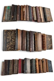 Grouping Of 19th-20th C. Books With Decorative Bindings, Subjects Related To Early Christian Writing