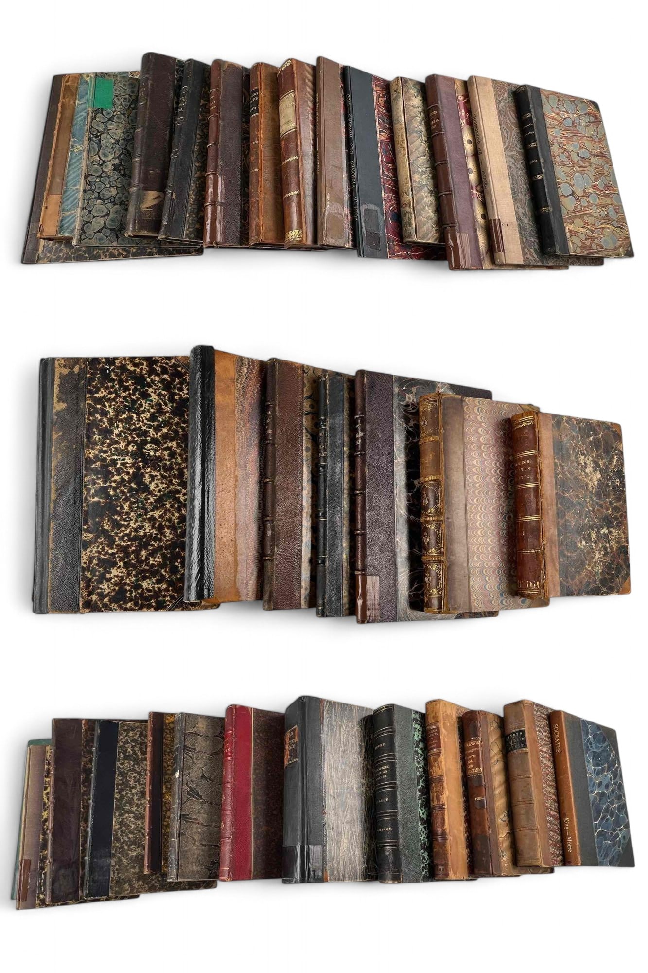 Grouping Of 19th-20th C. Books With Decorative Bindings, Subjects Related To Early Christian Writing (1 of 19)