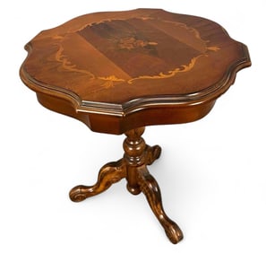 Marquetry Tripod Tea Table