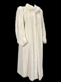 Full Length White Mink Coat