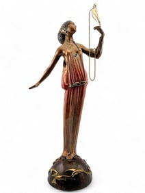 Erte, "Love Goddess," Cold Painted Bronze