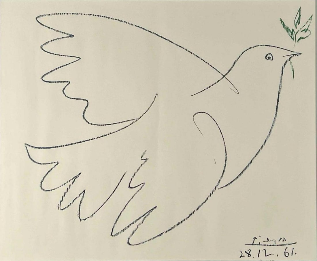 After Pablo Picasso (1881-1973), Dove Of Peace, Lithograph. (1 of 14)