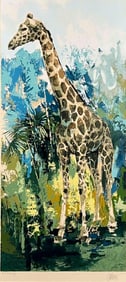 Wayland Moore (American, 1935-2022), Giraffe, Serigraph, Artist's Proof